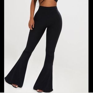 Black Bell Bottom Leggings
